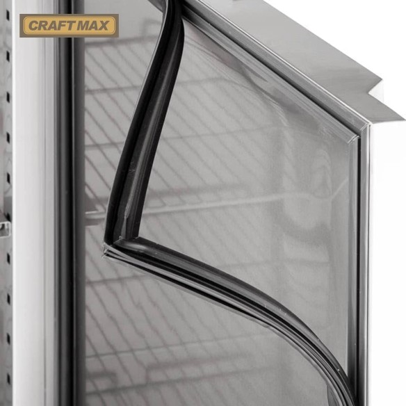 Edelstahl-Monoblock-Gastronomie-Tiefkuehlschrank-400-Liter-grossvolumiger-freistehender-Gewerbegefrierschrank-Eislagerschrank-ro