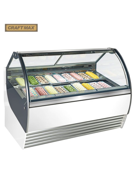 Speiseeisvitrine-165kW230V-Eistheke-1.728x1.125x1.350mm-Eisvitrine-16°C-bis-18°C-Umluft-fuer-18x-5-Liter-Eisbehaelter-1