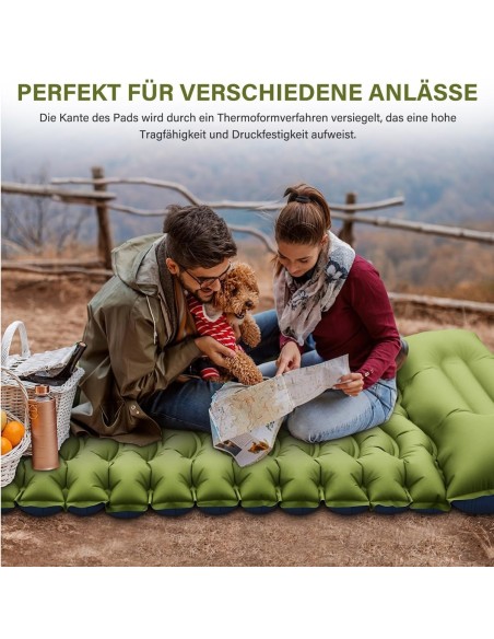Camping-Isomatte-Matratze-Luftmatratze-selbstaufblasend-mit-Fusspresse-Pumpe-Kissen-8