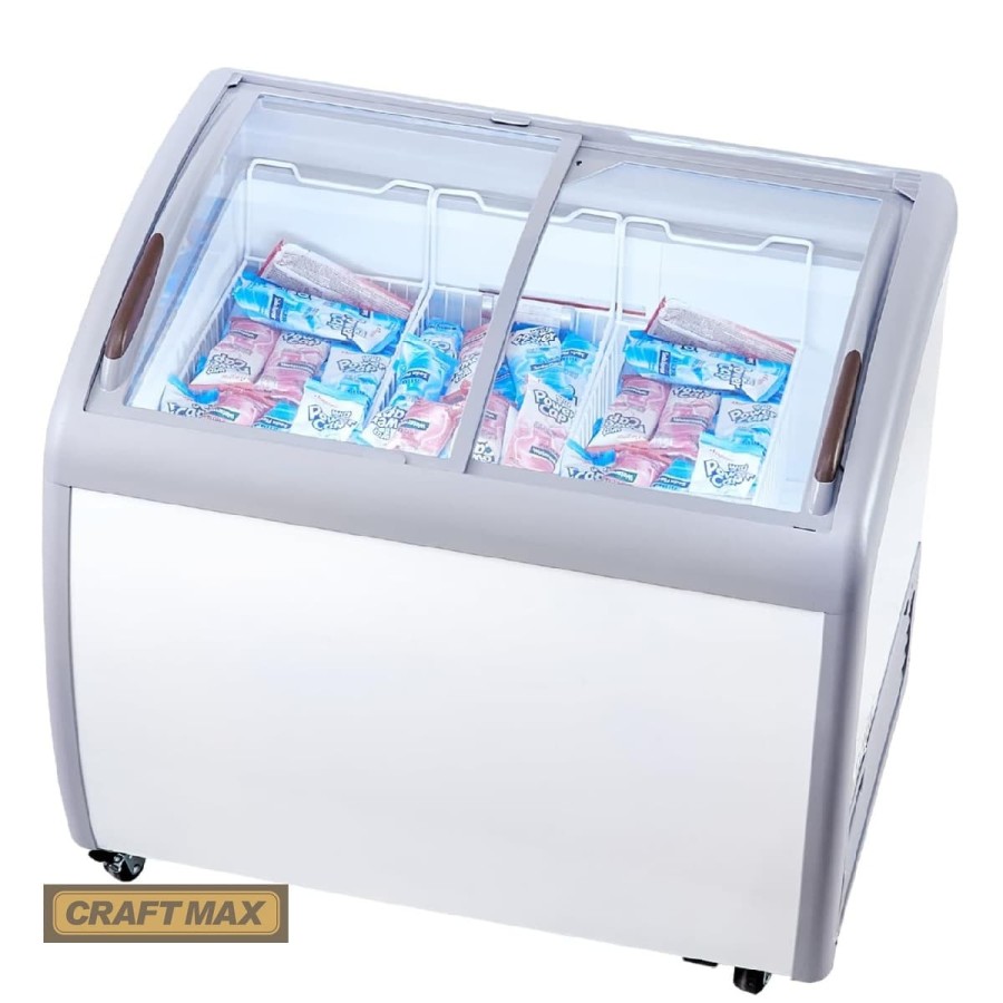 Gastro-Speiseeisvitrine-264L-mit-Glasschiebe-230V-Eistruhe-990x705x875mm-Eisvitrine-13°C-bis-26°C-LED-3-Eiskoerbe-1