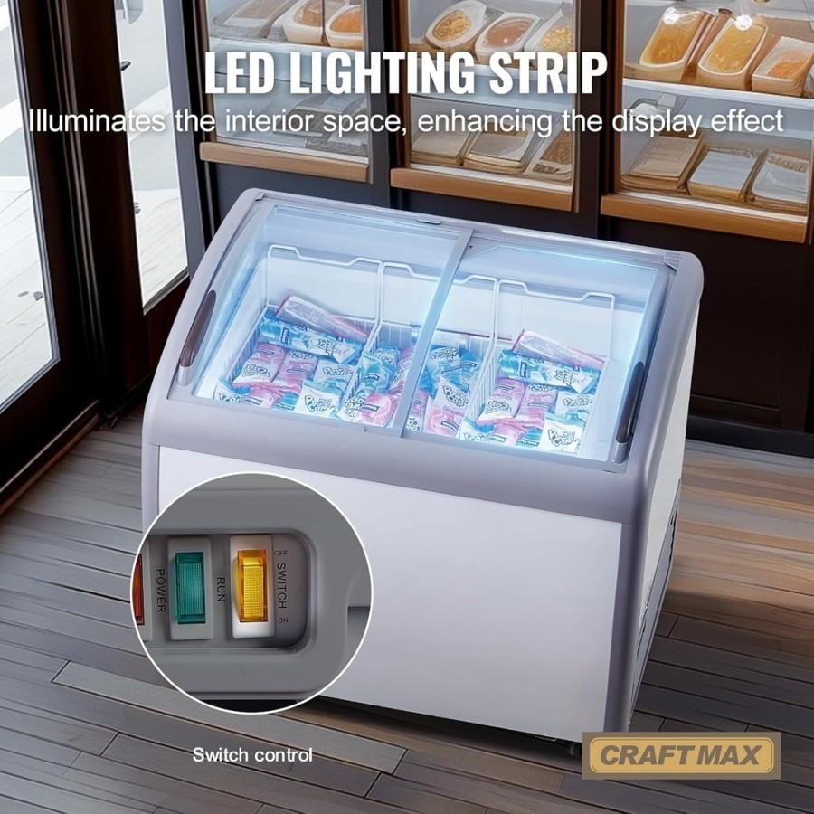Gastro-Speiseeisvitrine-264L-mit-Glasschiebe-230V-Eistruhe-990x705x875mm-Eisvitrine-13°C-bis-26°C-LED-3-Eiskoerbe-4
