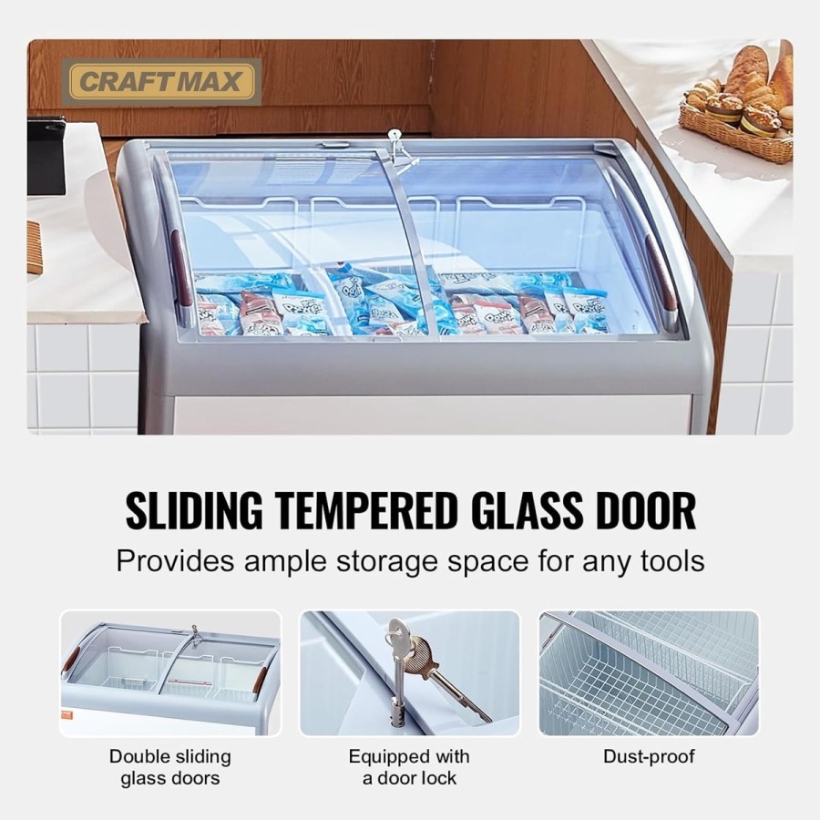 Gastro-Speiseeisvitrine-264L-mit-Glasschiebe-230V-Eistruhe-990x705x875mm-Eisvitrine-13°C-bis-26°C-LED-3-Eiskoerbe-9