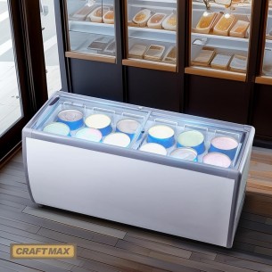 Speiseeisvitrine-567L-mit-Glasschiebe-1800x715x880mm-Eistruhe-230V-Eisvitrine-13°C-bis-26°C-LED-12-Eisbehaelter-1 2