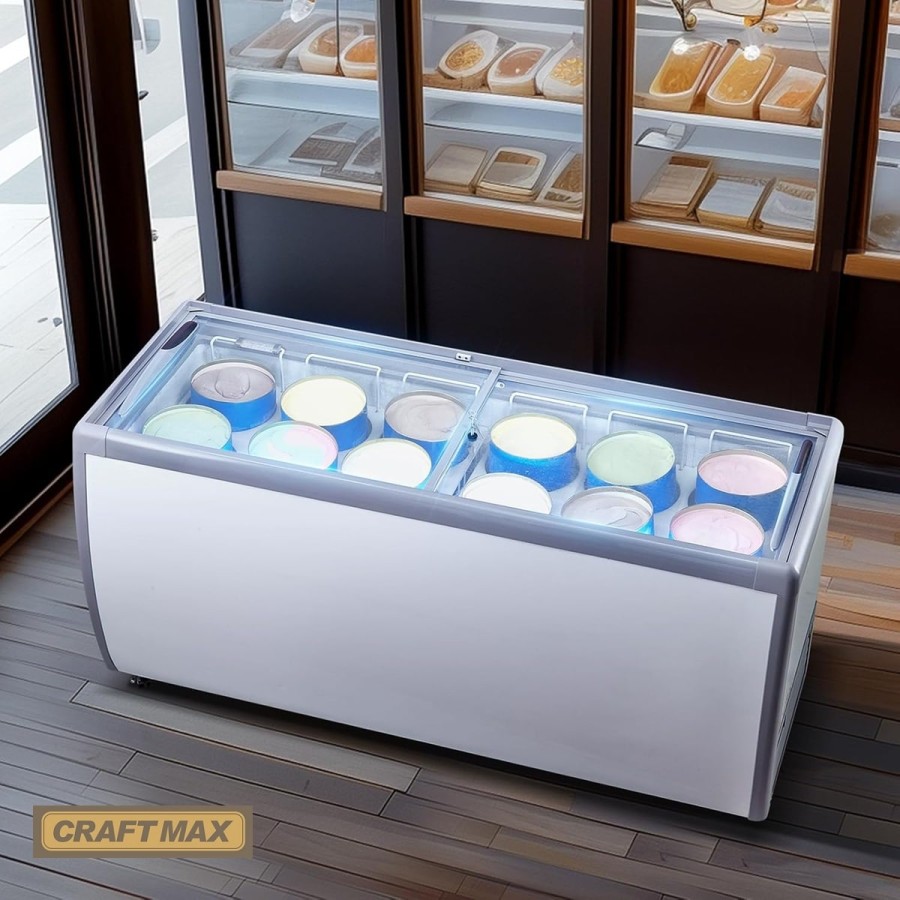 Speiseeisvitrine-567L-mit-Glasschiebe-1800x715x880mm-Eistruhe-230V-Eisvitrine-13°C-bis-26°C-LED-12-Eisbehaelter-2