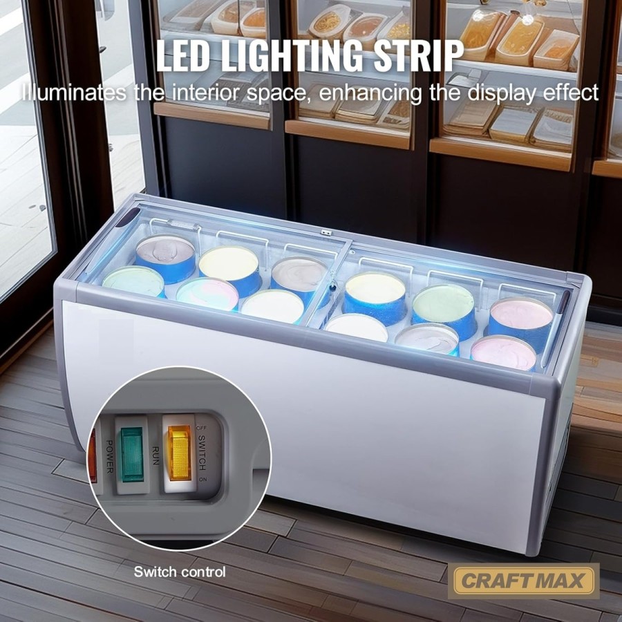 Speiseeisvitrine-567L-mit-Glasschiebe-1800x715x880mm-Eistruhe-230V-Eisvitrine-13°C-bis-26°C-LED-12-Eisbehaelter-6