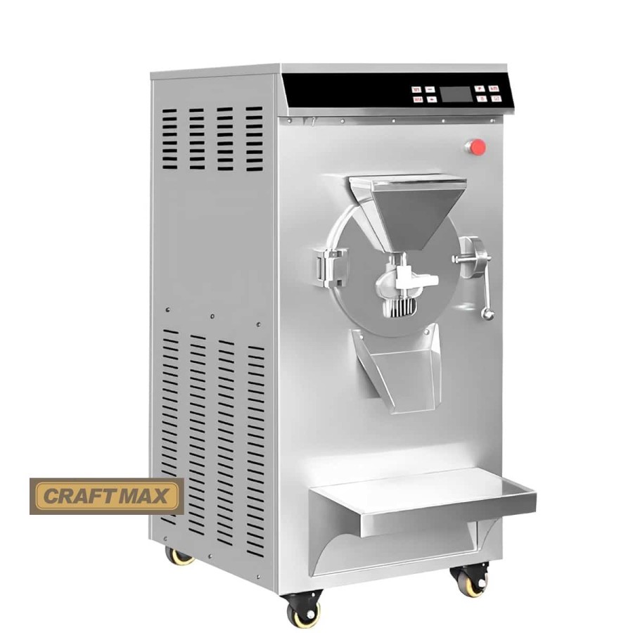 Gastro-Edelstahl-Speiseeisproduktion-30lh-Standgeraet-Eismaschine-2.8kW230V-vollautomatische-Mikrocomputer-Steuerung-1