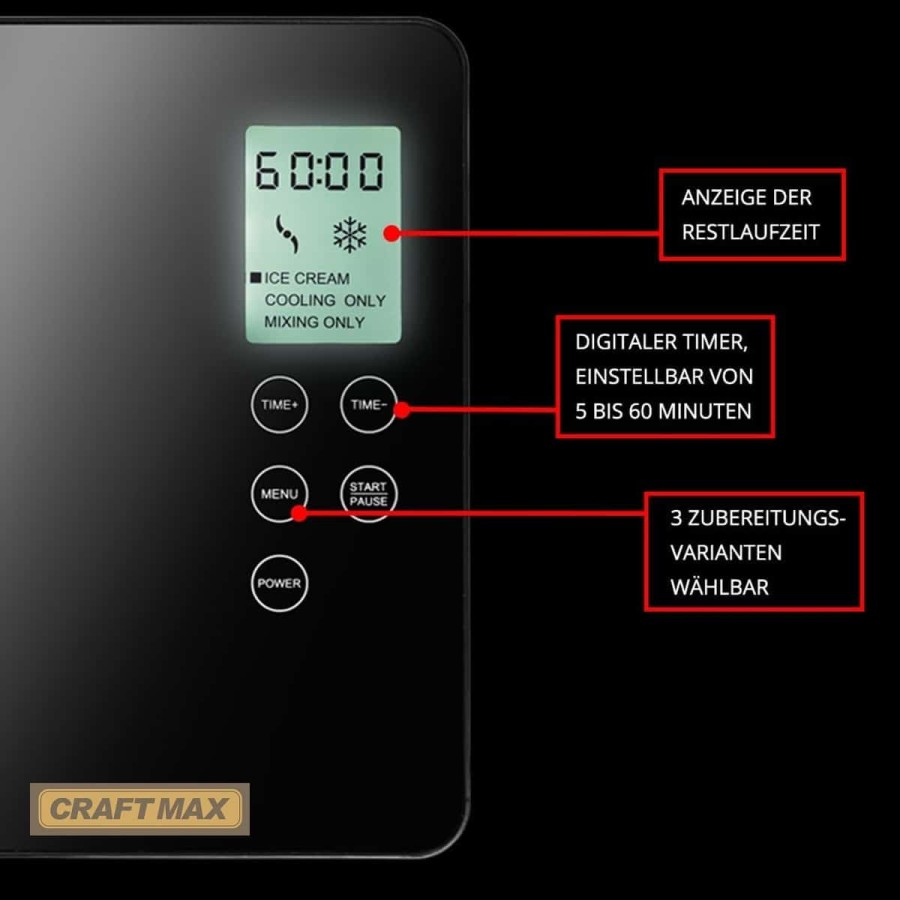 Edelstahl-Speiseeisproduktion-180W-2L-Volumen-Eis-LCD-Display-Digitaler-Timer-selbstkuehlender-Kompressor-4