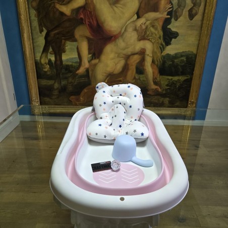babyluzi®-Baby-Badewanne-Duschwanne-fuer-Neugeborene-Kleinkinder-0-24-Monate-mit-Thermometer-platzsparend-faltbar-10