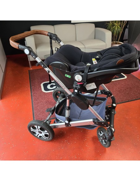 Kombikinderwagen-4-in-1-Kinderwagen-inkl.-Babyschale-Babywanne-Buggy-Sportsitz-Autositz-mit-Voll-Gummireifen-gebraucht-6