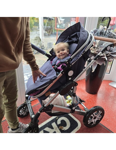 Kombikinderwagen-4-in-1-Kinderwagen-inkl.-Babyschale-Babywanne-Buggy-Sportsitz-Autositz-mit-Voll-Gummireifen-gebraucht-5