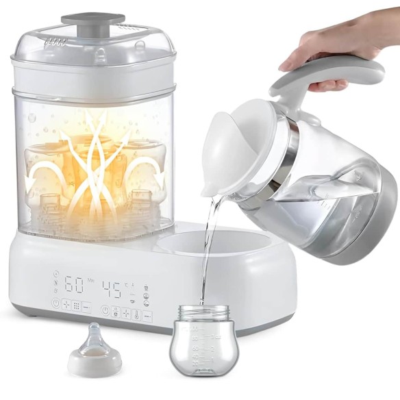 babyluzi®-Sterilisator-fuer-Babyflaschen-mit-Trocknung-Flaschenwaermer-Babywasser-fuer-Babynahrung-selbst-herstellen-1