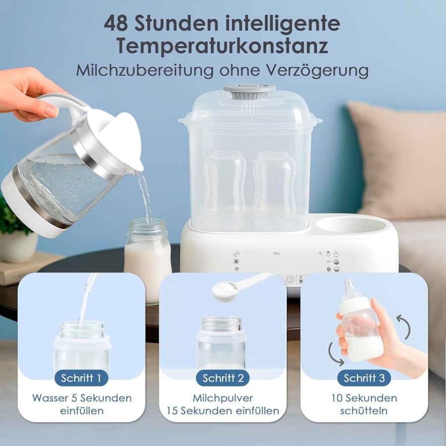 babyluzi®-Sterilisator-fuer-Babyflaschen-mit-Trocknung-Flaschenwaermer-Babywasser-fuer-Babynahrung-selbst-herstellen-6