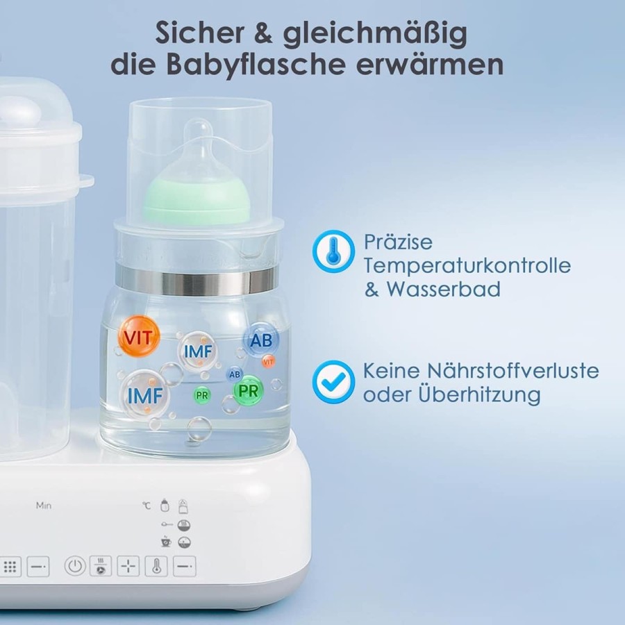 babyluzi®-Sterilisator-fuer-Babyflaschen-mit-Trocknung-Flaschenwaermer-Babywasser-fuer-Babynahrung-selbst-herstellen-4