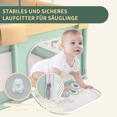 babyluzi®-Baby-Laufstall-200x180x65cm-Laufgitter-mit-rutschfestem-Boden-Indoor-Babyspielplatz-stabil-sicher-Zubehoer-3