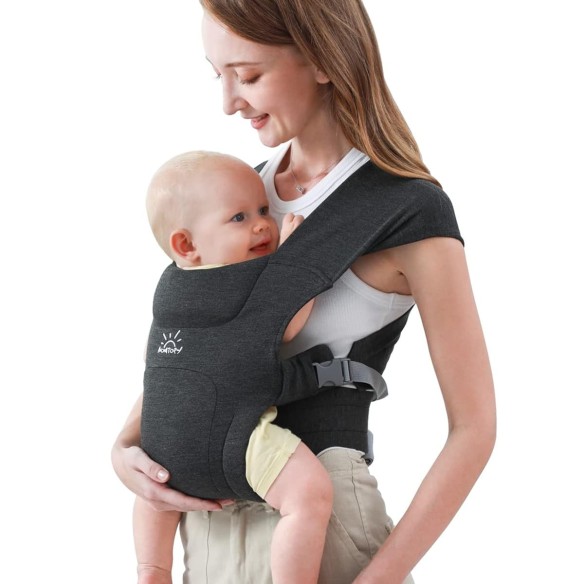 babyluzi®-Babytrage-fuer-Neugeborene-ab-Geburt-ergonomisches-Tragetuch-bis-Kleinkind-mit-Klettverschluss-leicht-verstellbare-Hue