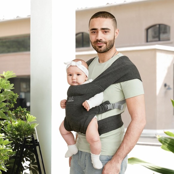 babyluzi®-Babytrage-fuer-Neugeborene-ab-Geburt-ergonomisches-Tragetuch-bis-Kleinkind-mit-Klettverschluss-leicht-verstellbare-Hue