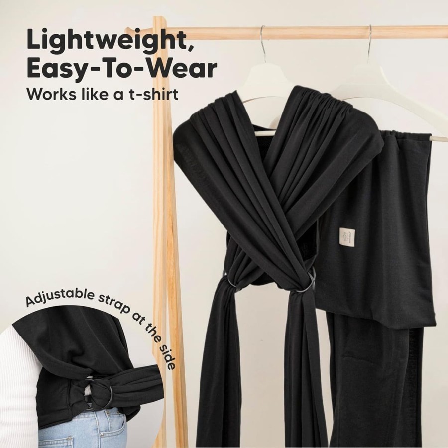 babyluzi®-Elastisches-Baby-Tragetuch-Neugeborene-ab-Geburt-einfach-Anzuziehen-ohne-Binden-4
