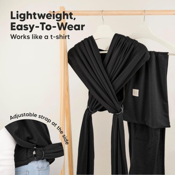 babyluzi®-Elastisches-Baby-Tragetuch-Neugeborene-ab-Geburt-einfach-Anzuziehen-ohne-Binden-4