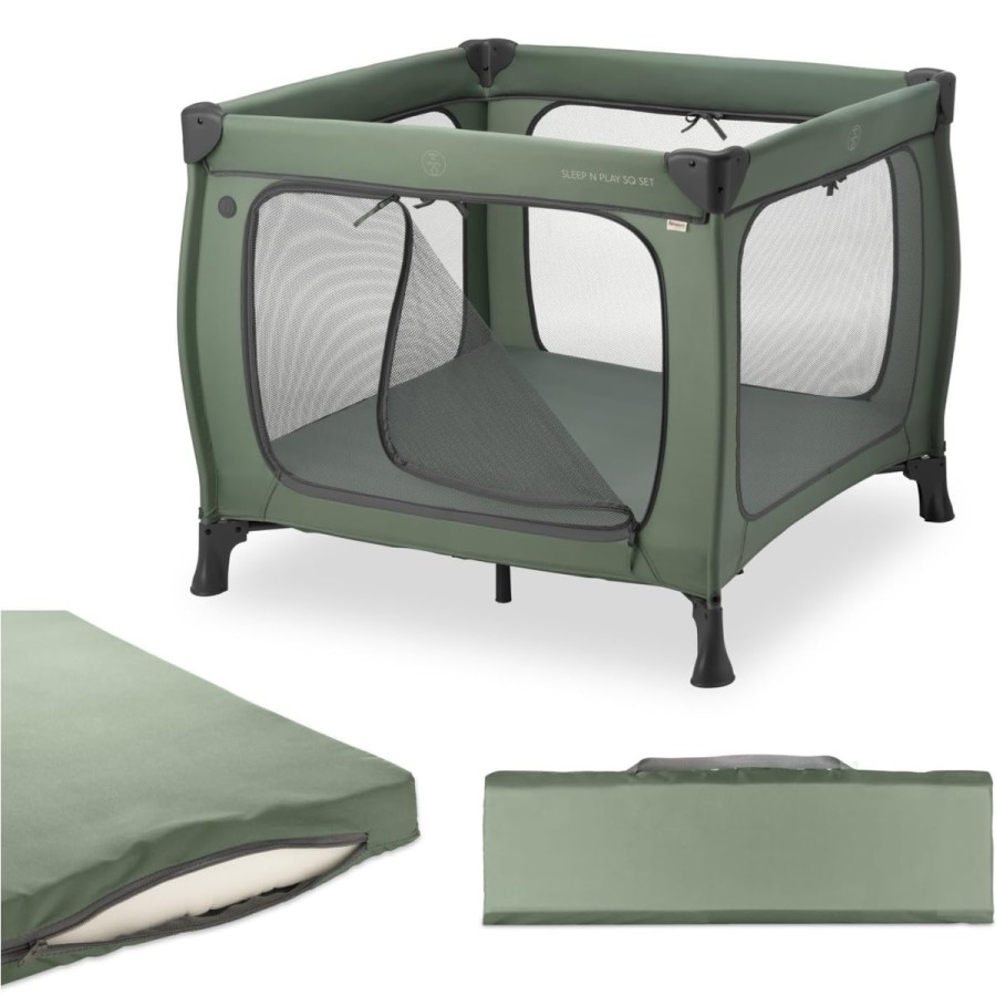 babyluzi®-Kinderreisebett-Laufstall-mit-Matratze-5cm-dick-zusammenklappbar-Inklusive-Tragetasche-fuer-Babys-Kinder-ab-Geburt-bis