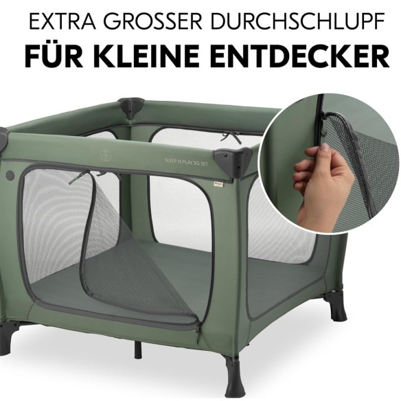 babyluzi®-Kinderreisebett-Laufstall-mit-Matratze-5cm-dick-zusammenklappbar-Inklusive-Tragetasche-fuer-Babys-Kinder-ab-Geburt-bis