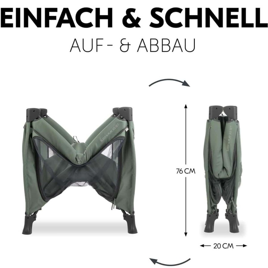 babyluzi®-Kinderreisebett-Laufstall-mit-Matratze-5cm-dick-zusammenklappbar-Inklusive-Tragetasche-fuer-Babys-Kinder-ab-Geburt-bis