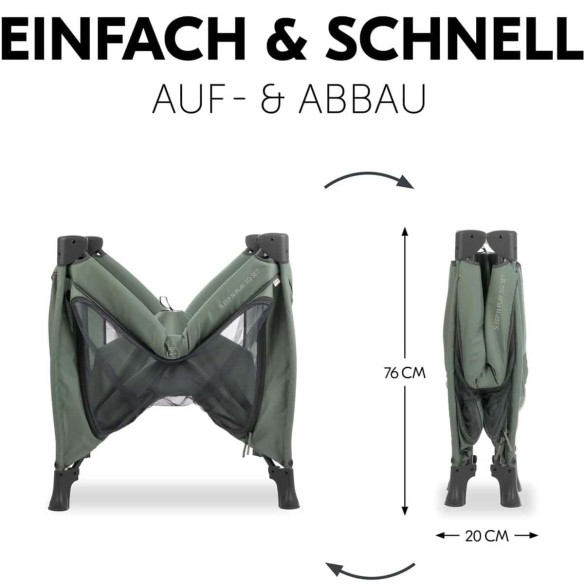 babyluzi®-Kinderreisebett-Laufstall-mit-Matratze-5cm-dick-zusammenklappbar-Inklusive-Tragetasche-fuer-Babys-Kinder-ab-Geburt-bis