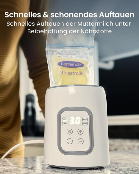 babyluzi®-Babyflaschen-Flaschenwaermer-Sterilisator-8-in-1-schneller-Babymilchwaermer-mit-Timer-fuer-Muttermilch-genaue-Temperat