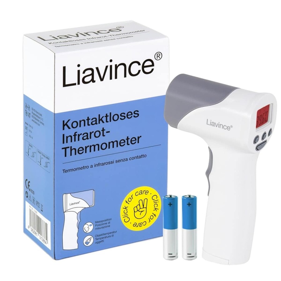 Liavince®-Fieberthermometer-kontaktlos-Digitales-Stirnthermometer-mit-LCD-Farb-Display-Fieberalarm-bei-hoher-Temperatur-und-sofo