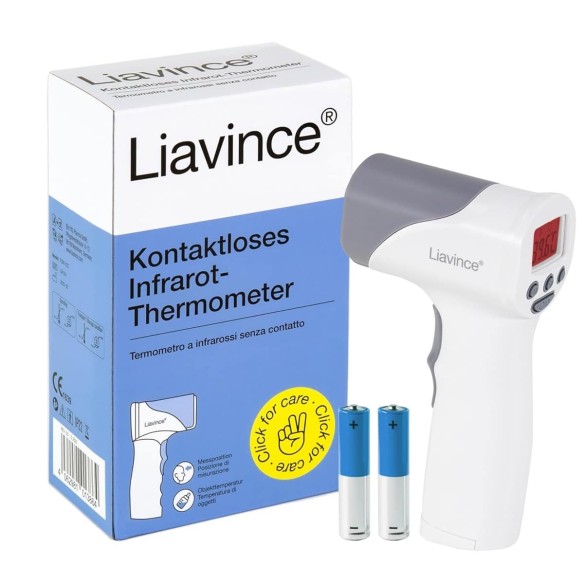 Liavince®-Fieberthermometer-kontaktlos-Digitales-Stirnthermometer-mit-LCD-Farb-Display-Fieberalarm-bei-hoher-Temperatur-und-sofo