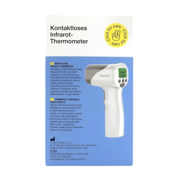 Liavince®-Fieberthermometer-kontaktlos-Digitales-Stirnthermometer-mit-LCD-Farb-Display-Fieberalarm-bei-hoher-Temperatur-und-sofo