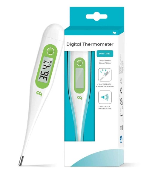 babyluzi®-Digitales-Fieberthermometer-Rektal-Oral-Achselthermometer-Fieber-Thermometer-fuer-Baby-Kinder-Erwachsene-genaue-und-sc