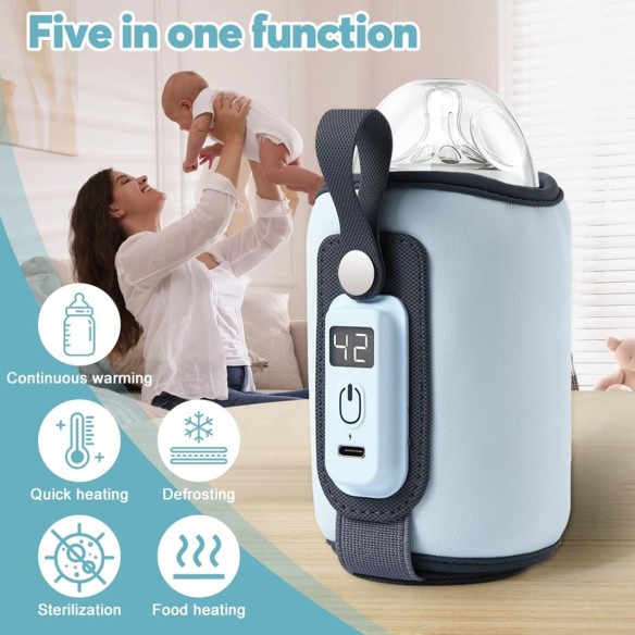 babyluzi®-Tragbarer-Babykostwaermer-USB-schnell-Flaschenwaermer-mit-genaue-einstellbare-Temperatur-Babyflaschenwaermer-Erwaermen
