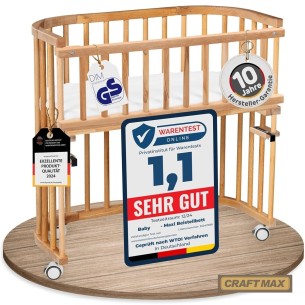 babyluzi®-Beistellbett-aus-massivem-Buchenholz-mit-Matratze-Gitter-Rollen-Kinderbett-Hoehe-stufenlos-verstellbar-umweltfreundlic