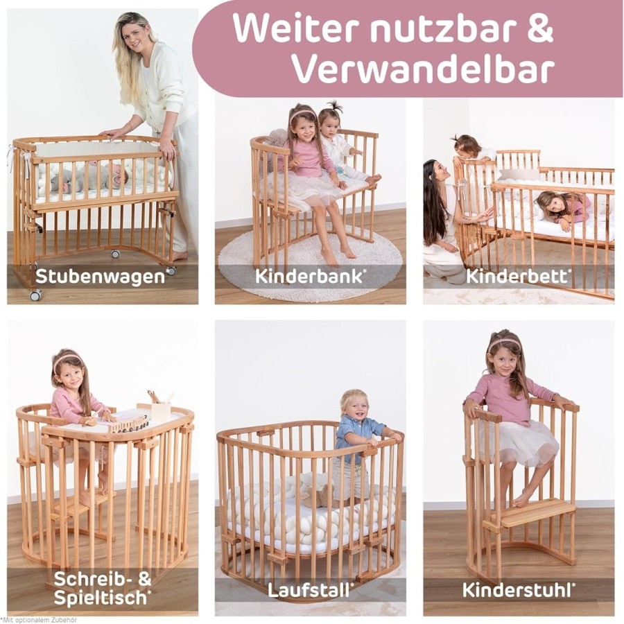 babyluzi®-Beistellbett-aus-massivem-Buchenholz-mit-Matratze-Gitter-Rollen-Kinderbett-Hoehe-stufenlos-verstellbar-umweltfreundlic