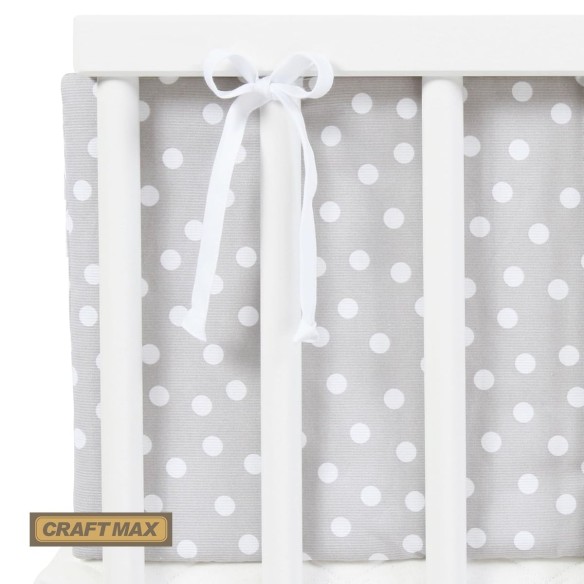 babyluzi®-Nestchen-Pique-passend-fuer-Beistellbett-Maxi-als-Kuschel-Schutz-fuer-das-Koepfchen-perlgrau-weisse-Punkte-5