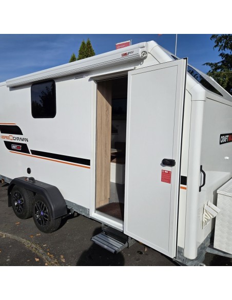 CRAFTMAX®-SPEEDCARAVAN®-full-Options-2700-Tandem-5.00x2.00x2.00m-ThermoSandwich-mit-Bett-Kueche-Sanitaerbereich-Ladebordwand-100