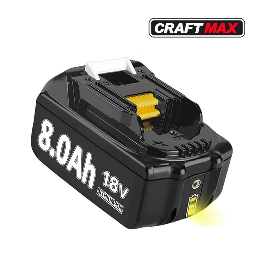 8.0Ah-18V-Ersatzakku-fuer-makita-mit-LED-Ladeanzeige-gebraucht-1