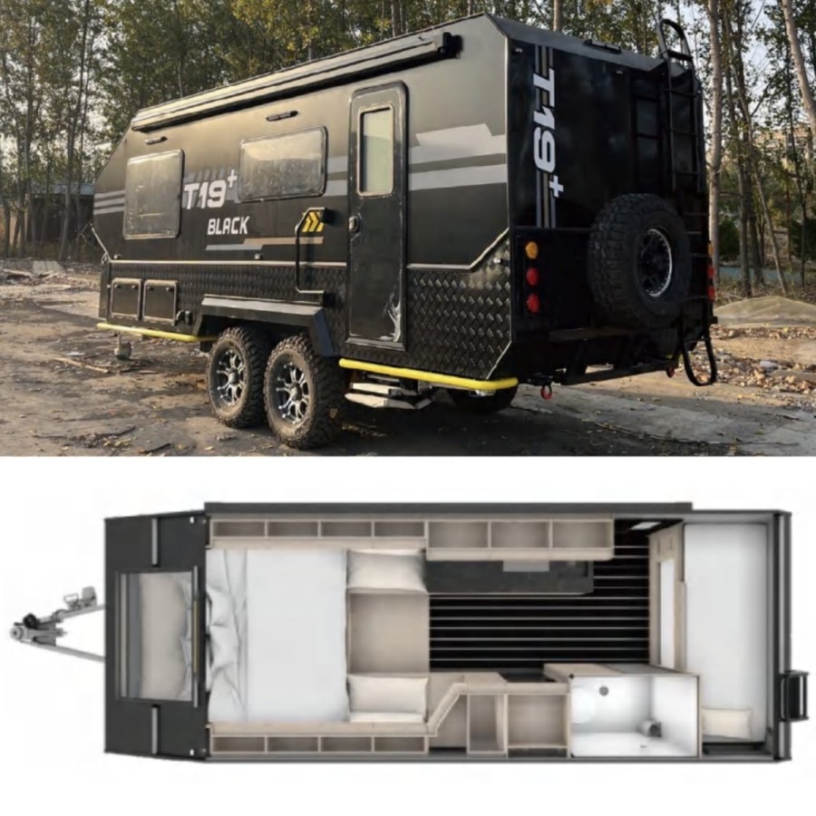 CRAFTMAX®-BLACK-BROTHER-EXP-35-Extreme-OffRoad-Caravan-Tandem-ThermoSandwich-5.37x2.05x2.50m-vollausgestattet-2