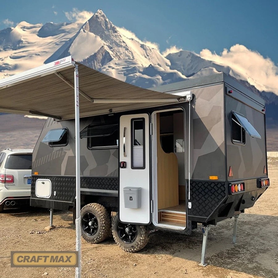 CRAFTMAX®-BLACK-BROTHER-EXP-7-24-Extreme-OffRoad-Caravan-Tandem-ThermoSandwich-4.30x2.10x1.72m-vollausgestattet