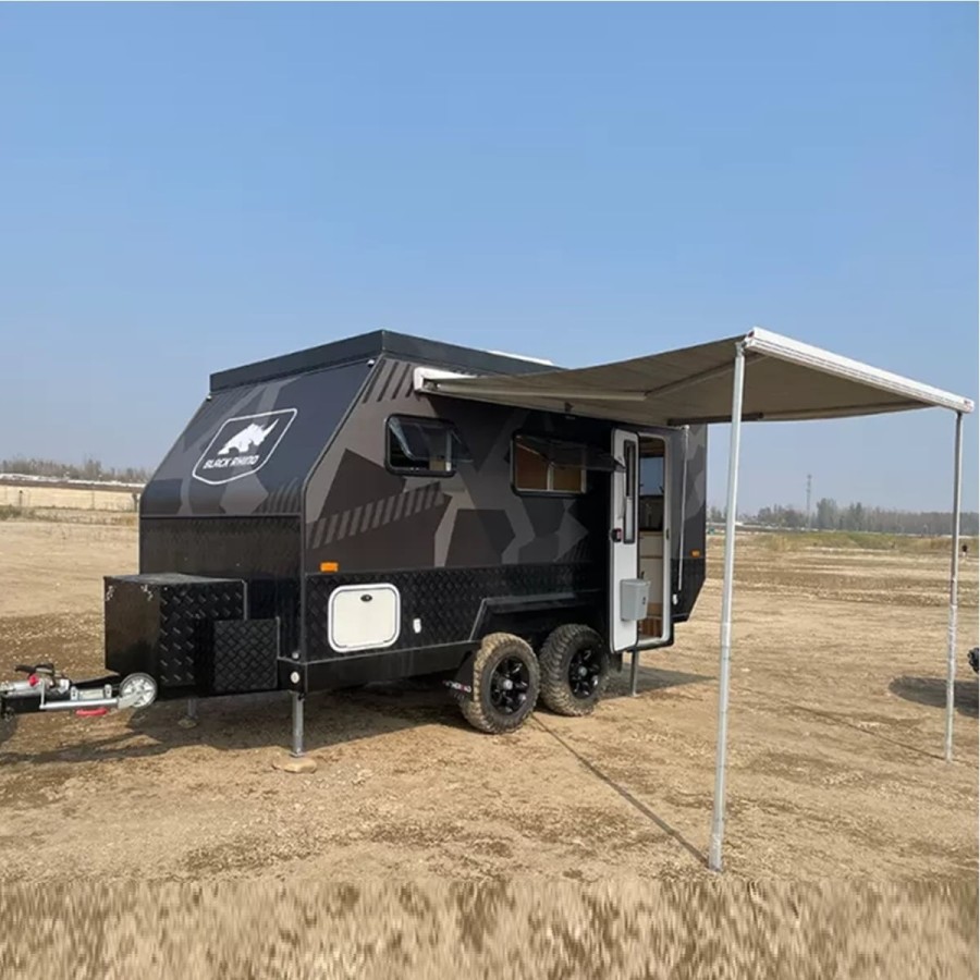 CRAFTMAX®-BLACK-BROTHER-EXP-7-24-Extreme-OffRoad-Caravan-Tandem-ThermoSandwich-4.30x2.10x1.72m-vollausgestattet-mit-Moebel-Bett-