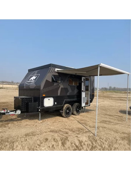 CRAFTMAX®-BLACK-BROTHER-EXP-7-24-Extreme-OffRoad-Caravan-Tandem-ThermoSandwich-4.30x2.10x1.72m-vollausgestattet-mit-Moebel-Bett-