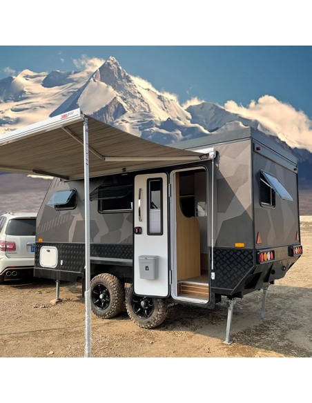 CRAFTMAX®-BLACK-BROTHER-EXP-7-24-Extreme-OffRoad-Caravan-Tandem-ThermoSandwich-4.30x2.10x1.72m-vollausgestattet-mit-Moebel-Bett-