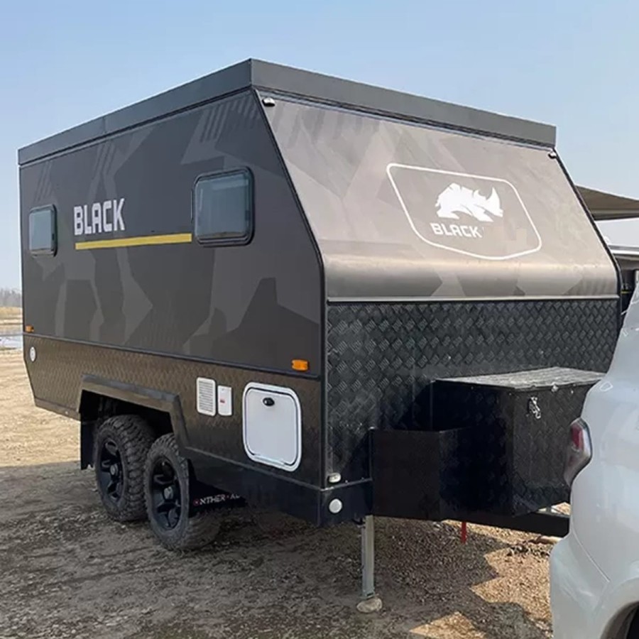 CRAFTMAX®-BLACK-BROTHER-EXP-7-24-Extreme-OffRoad-Caravan-Tandem-ThermoSandwich-4.30x2.10x1.72m-vollausgestattet-mit-Moebel-Bett-