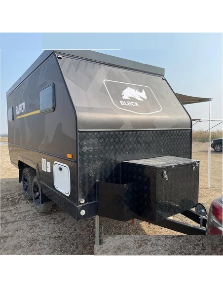 CRAFTMAX®-BLACK-BROTHER-EXP-7-24-Extreme-OffRoad-Caravan-Tandem-ThermoSandwich-4.30x2.10x1.72m-vollausgestattet-mit-Moebel-Bett-