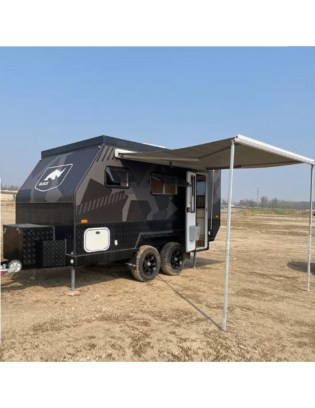 CRAFTMAX®-BLACK-BROTHER-EXP-7-24-Extreme-OffRoad-Caravan-Tandem-ThermoSandwich-4.30x2.10x1.72m-vollausgestattet-mit-Moebel-Bett-