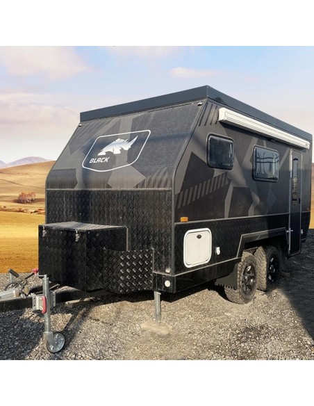 CRAFTMAX®-BLACK-BROTHER-EXP-7-24-Extreme-OffRoad-Caravan-Tandem-ThermoSandwich-4.30x2.10x1.72m-vollausgestattet-mit-Moebel-Bett-