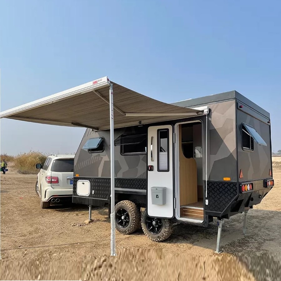 CRAFTMAX®-BLACK-BROTHER-EXP-7-24-Extreme-OffRoad-Caravan-Tandem-ThermoSandwich-4.30x2.10x1.72m-vollausgestattet-mit-Moebel-Bett-