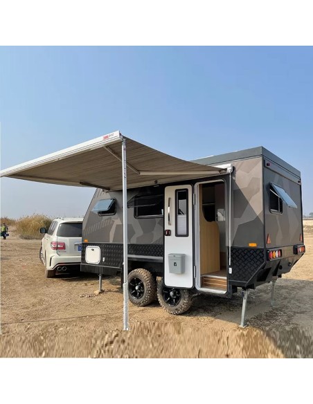 CRAFTMAX®-BLACK-BROTHER-EXP-7-24-Extreme-OffRoad-Caravan-Tandem-ThermoSandwich-4.30x2.10x1.72m-vollausgestattet-mit-Moebel-Bett-