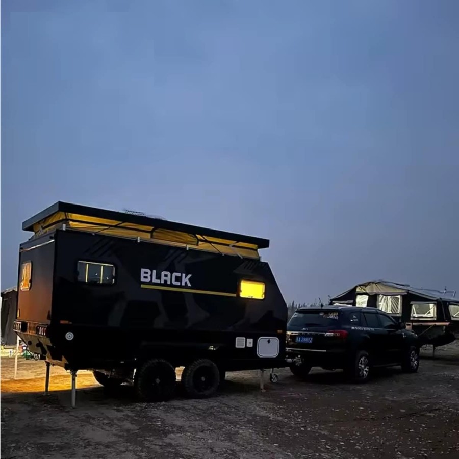CRAFTMAX®-BLACK-BROTHER-EXP-7-24-Extreme-OffRoad-Caravan-Tandem-ThermoSandwich-4.30x2.10x1.72m-vollausgestattet-mit-Moebel-Bett-
