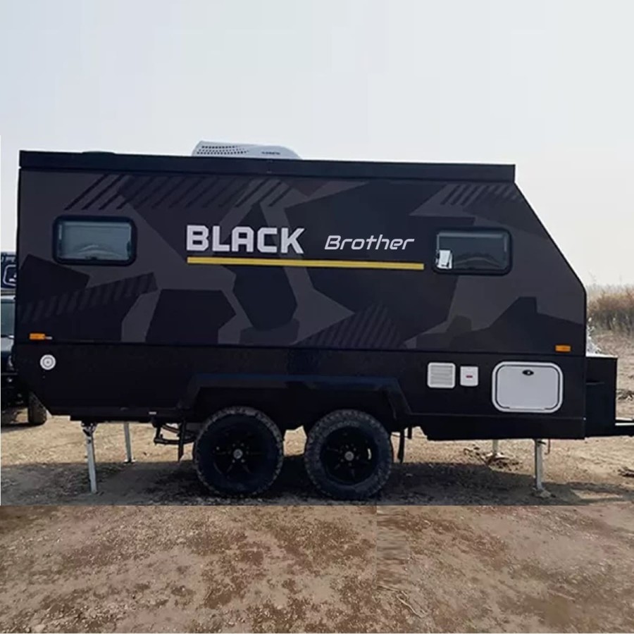 CRAFTMAX®-BLACK-BROTHER-EXP-7-24-Extreme-OffRoad-Caravan-Tandem-ThermoSandwich-4.30x2.10x1.72m-vollausgestattet-mit-Moebel-Bett-